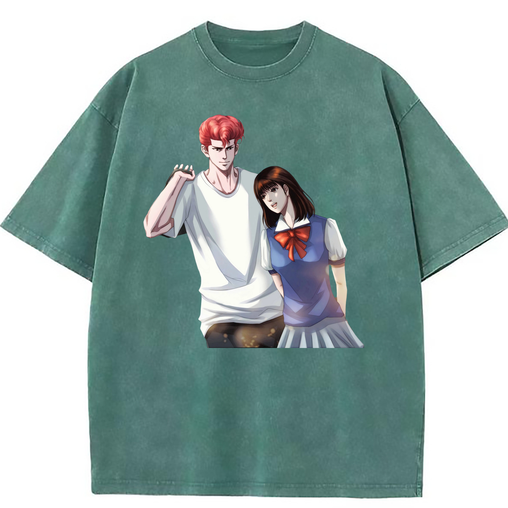 （画像用） SLAM DUNK／スラムダンク 綿100% ヴィンテージ風 半袖Tシャツ（フロントプリント）